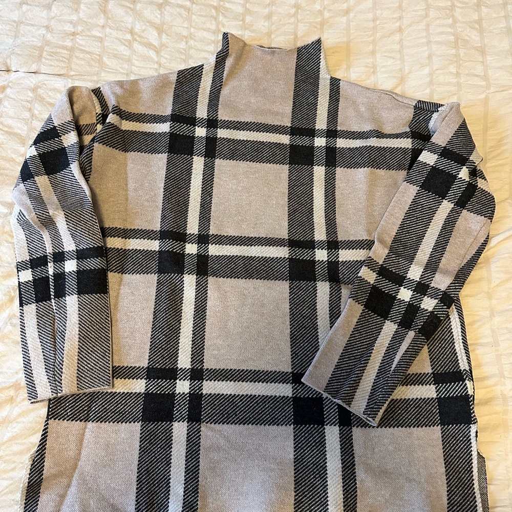 Max Studio Plaid Sweater